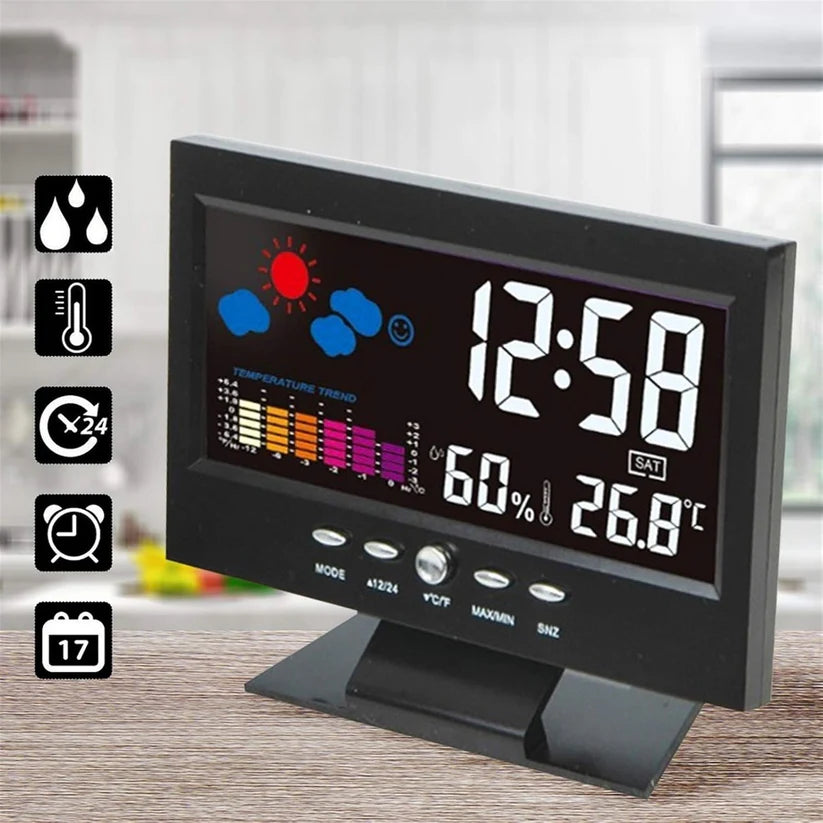 🏠✨ El Gadget Más Útil para Tu Mesa de Noche — Reloj Digital 4 en 1 en PROMO 🔥