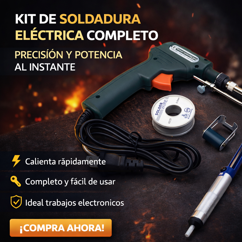 🔥 LIQUIDACIÓN DE STOCK: Pistola de Soldadura Profesional