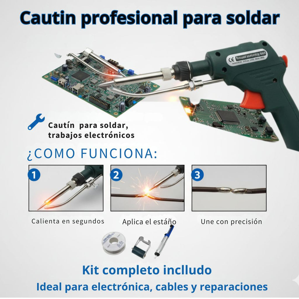 🔥 LIQUIDACIÓN DE STOCK: Pistola de Soldadura Profesional