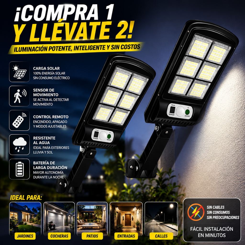 🔥 ¡AHORRA HASTA UN 72% DE ENERGÍA! | SUNLIGHT™ Mini Foco Solar para Exteriores