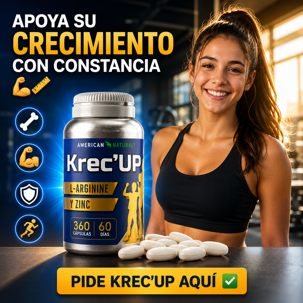 AlturaMax Pro Krec’Up™: Ayuda a Potenciar el Crecimiento de Forma Natural en Solo 2 Meses