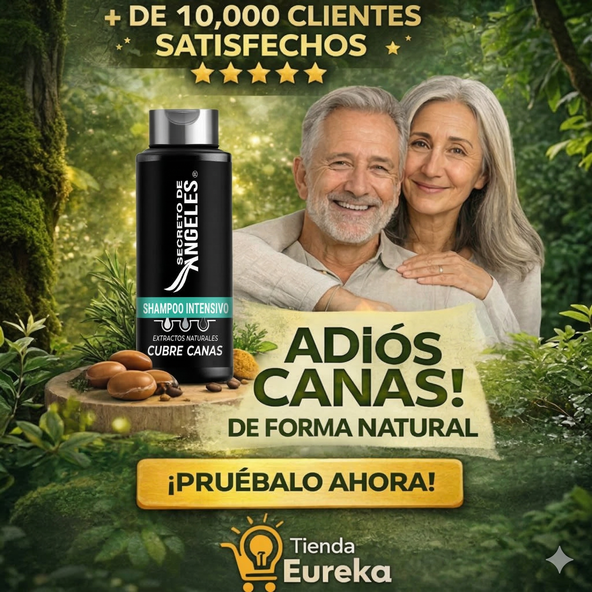 KIT SHAMPOO CHAO CANAS + TRATAMIENTO Cobertura Natural de Canas en Minutos