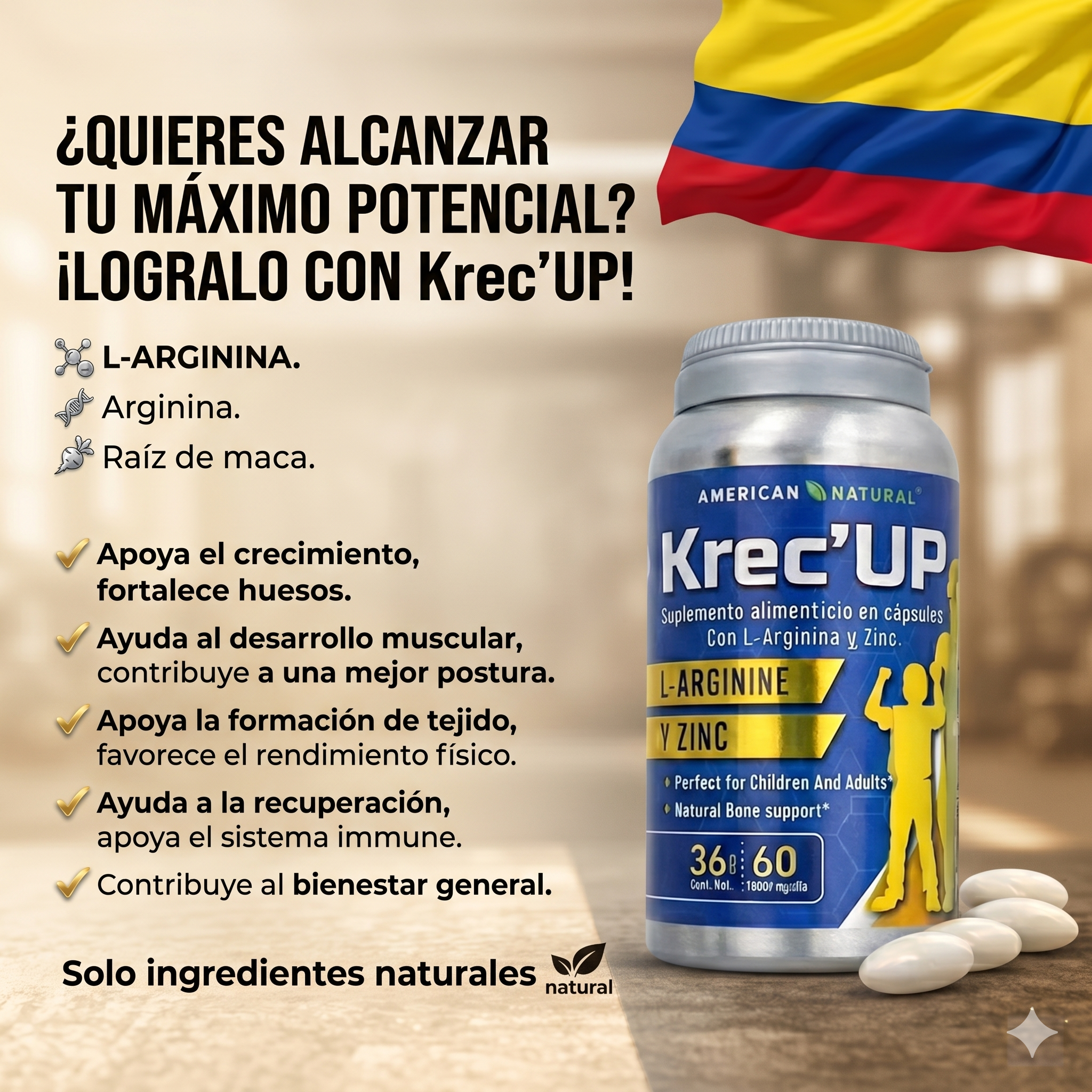 AlturaMax Pro Krec’Up™: Ayuda a Potenciar el Crecimiento de Forma Natural en Solo 2 Meses