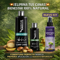 KIT SHAMPOO CHAO CANAS + TRATAMIENTO Cobertura Natural de Canas en Minutos